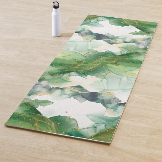 Waterverf Spring Green Yoga Mat (In situ)