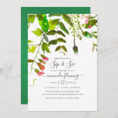 Waterverf Spring Greenery Sip en See Kaart (Voorkant / Achterkant)