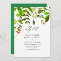 Waterverf Spring Greenery Wedding Update