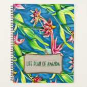Waterverf Spring Lilly Life Plan of Personalized Planner (Voorkant)