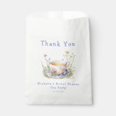 Waterverf Spring Vrijgezellenfeest Tea Party Bedankzakje (Voorkant)