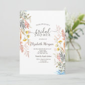 Waterverf Spring Wildflower Meadow Gedroogd Kaart (Staand voorkant)