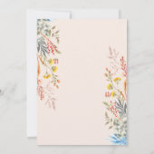 Waterverf Spring Wildflower Meadow Gedroogd Kaart (Achterkant)