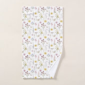 Waterverf Spring Wildflowers Pattern Bad Handdoek (Handdoek)