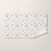 Waterverf Spring Wildflowers Pattern Bad Handdoek (Handdoek)