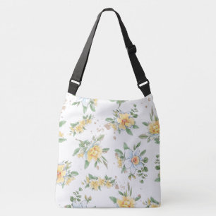 Waterverf Spring Zonnebloemen & Daisies Design Crossbody Tas