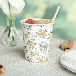 Waterverf Spring Zonnebloemen & Daisies Design Papieren Bekers
