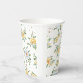 Waterverf Spring Zonnebloemen & Daisies Design Papieren Bekers (Rechts)