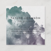 Waterverf Springer Spaniel Dog Groomer Vierkante Visitekaartje (Achterkant)