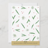 Waterverf Springs Kerst Joy Fotokaart Feestdagenkaart (Achterkant)