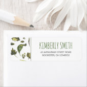 Waterverf springt bruiloft etiket (Insitu)