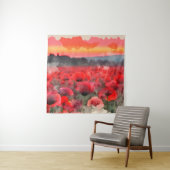 Waterverf springt naar zonsondergang wandkleed (In situ)