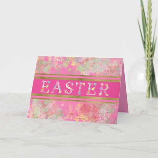 Waterverf Springtime-kaart voor Paasvakantie Feestdagen Kaart (Voorkant)