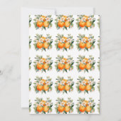 Waterverf Spritz Sinaasappel Bloemen Verjaardag Kaart (Achterkant)