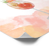 Waterverf Spritz Vrijgezellenfeest Game Poster (Hoek)