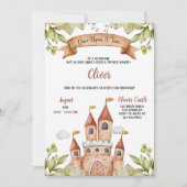 Waterverf Sprookje Kasteel Kids Verjaardagsfeest Kaart (Voorkant)