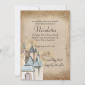  Waterverf sprookje op vervaagd perkament Kaart (Voorkant)