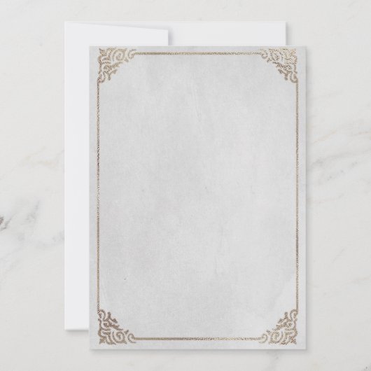 Waterverf Sprookje Thema Castle & Carriage Kaart (Achterkant)