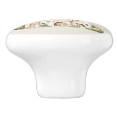 Waterverf Sprookjesprinses Whimsical Keramische Knop (Zijkant)