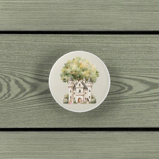 Waterverf Sprookjesprinses Whimsical Keramische Knop