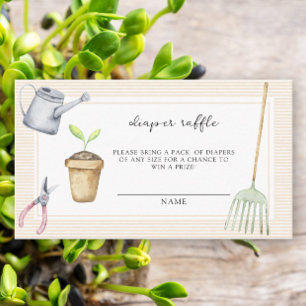 Waterverf Sprout - Luier Raffle Ticket Informatiekaartje