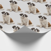 Waterverf St. Bernard Dog Pet Animal Fun Art Cadeaupapier (Hoek)