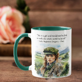 Waterverf St. Patrick's Day Iers Quote voor haar Mok