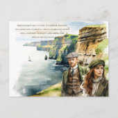 Waterverf St. Patrick's Day Iers Quote Yeats Feestdagenkaart (Voorkant)