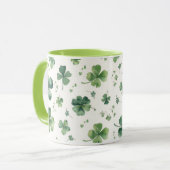 Waterverf St. Patrick's Day-patroon Giant Mok (Voorkant links)