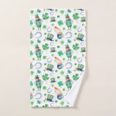 Waterverf St. Patrick's Day Pattern Bad Handdoek (Handdoek)