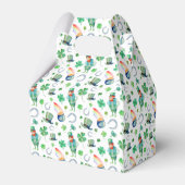 Waterverf St. Patrick's Day Pattern Bedankdoosjes (Achterkant)