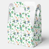 Waterverf St. Patrick's Day Pattern Bedankdoosjes (Geopend)
