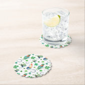 Waterverf St. Patrick's Day Pattern Kartonnen Onderzetters (Insitu)