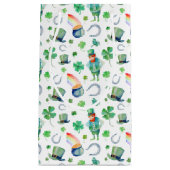 Waterverf St. Patrick's Day Pattern Klein Cadeauzakje (Voorkant)