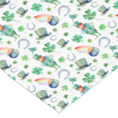 Waterverf St. Patrick's Day Pattern Korte Tafelloper (Hoek)