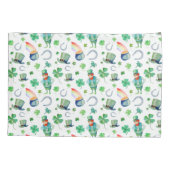 Waterverf St. Patrick's Day Pattern Kussensloop (Achterkant-Links)