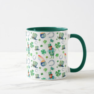 Waterverf St. Patrick's Day Pattern Mok