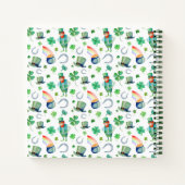 Waterverf St. Patrick's Day Pattern Notitieboek (Achterkant)
