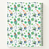 Waterverf St. Patrick's Day Pattern Notitieboek (Achterkant)