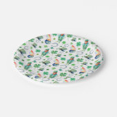 Waterverf St. Patrick's Day Pattern Papieren Bordje (Gekanteld)