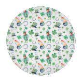 Waterverf St. Patrick's Day Pattern Snijplank (Voorkant)