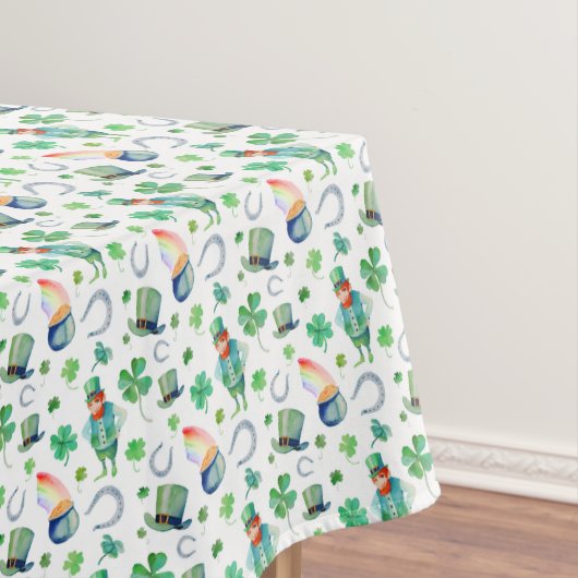 Waterverf St. Patrick's Day Pattern Tafelkleed (Voorbeeld)