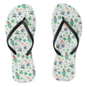 Waterverf St. Patrick's Day Pattern Teenslippers (Voetbed)