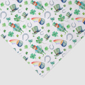 Waterverf St. Patrick's Day Pattern Tissuepapier (Detail)