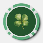 Waterverf St. Patrick's Day Pub Party Poker Chips (Achterkant)