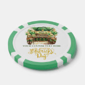 Waterverf St. Patrick's Day Pub Party Poker Chips (Enkel)