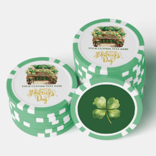 Waterverf St. Patrick's Day Pub Party Poker Chips