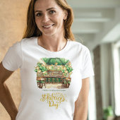 Waterverf St. Patrick's Day Pub Party T-shirt