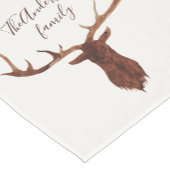 Waterverf staaf- en winterbladertafelblad korte tafelloper (Hoek)