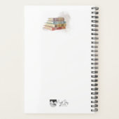 Waterverf Stacked Books Planner (Achterkant)